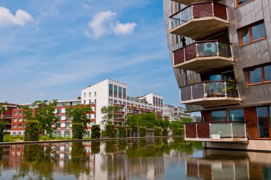 Den Bosch içinde modern apartmanlar