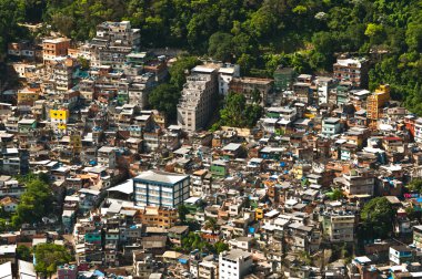 Favela da Rocinha in Rio de Janeiro clipart