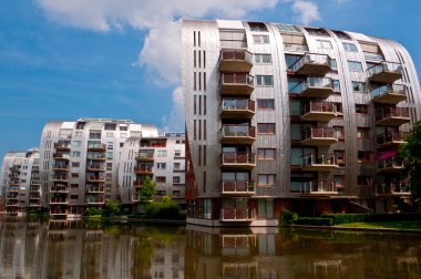 Den Bosch içinde modern apartmanlar
