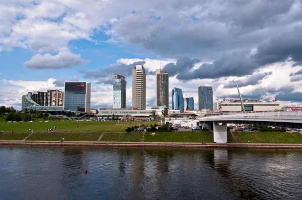 The White Bridge in Vilnius — стокове фото