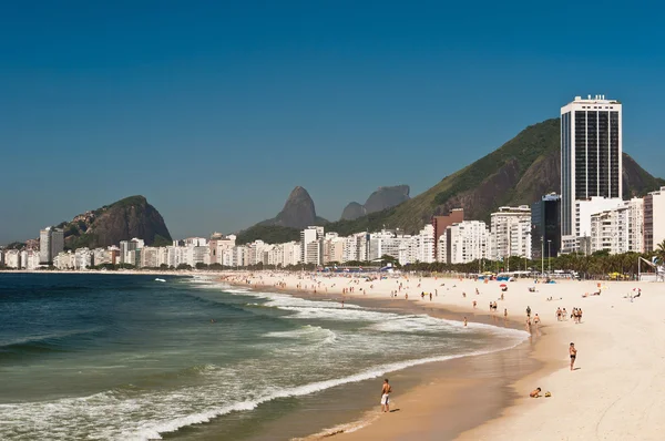 Plaży Copacabana w rio de janeiro — Zdjęcie stockowe