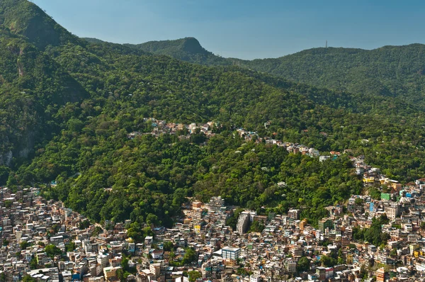 Skyline das favelas do Rio de Janeiro — Fotografia de Stock