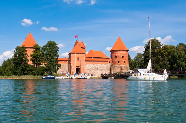 Güzel Ortaçağ Trakai Kalesi — Stok fotoğraf