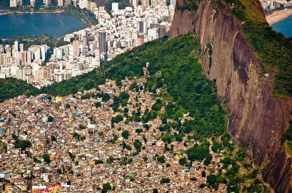 Воздушный вид Рио-де-Жанейро — стоковое фото