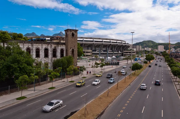 Maracana stadion in rio de janeiro, Brazilië — Stockfoto