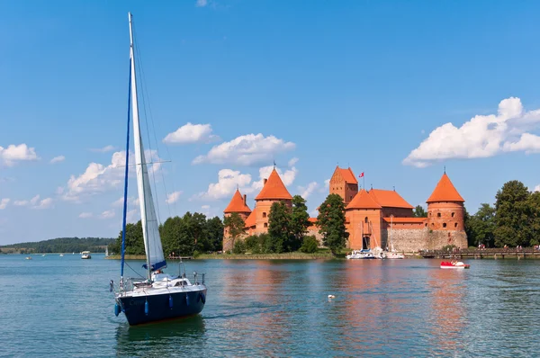 Gyönyörű középkori Trakai Castle — Stock Fotó