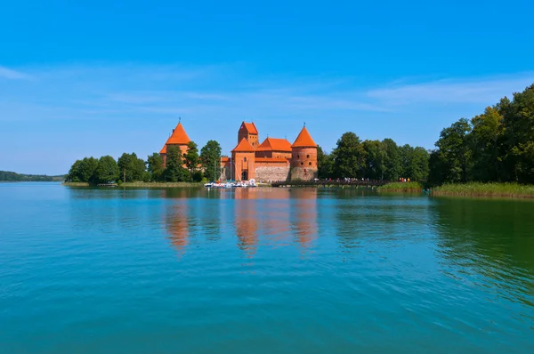 Gyönyörű középkori Trakai Castle — Stock Fotó