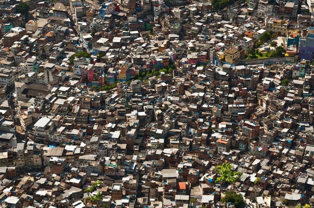 Favela Rocinha van de da in Rio de Janeiro — Stockfoto ...