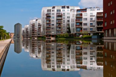 Den Bosch içinde modern apartmanlar