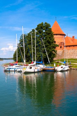 Güzel Ortaçağ Trakai Kalesi