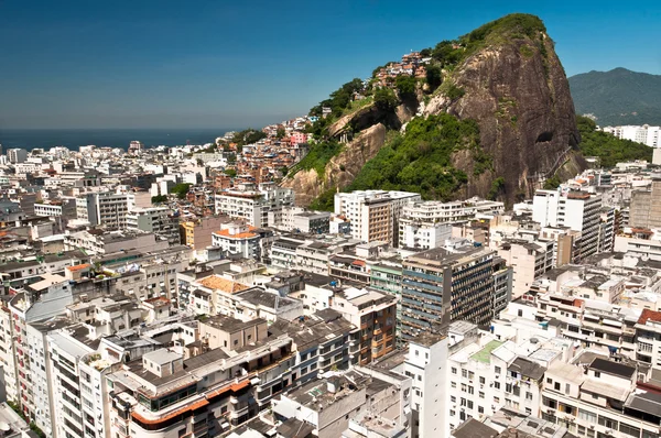 Letecký pohled na Copacabana District — Stock fotografie