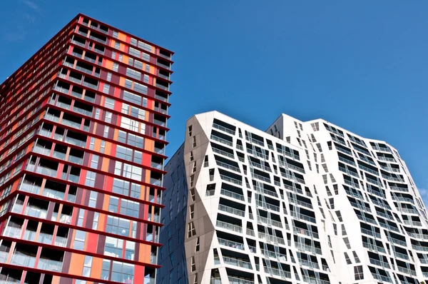 Modern apartment buildings in Rotterdam — стокове фото