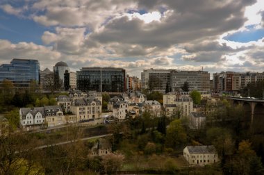 Vilnius manzarası, bulutlu gün