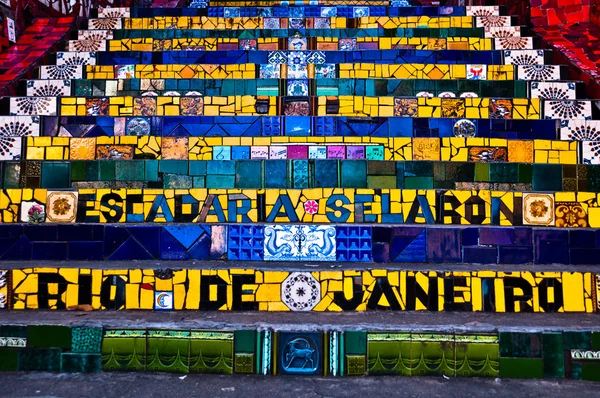 Лестница Селарон в Рио-де-Жанейро — стоковое фото