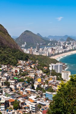 Ipanema ve Leblon Plajı havadan görünümü