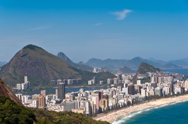 Ipanema ve Leblon Plajı havadan görünümü