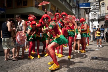 Revellers on Rio's largest carnival