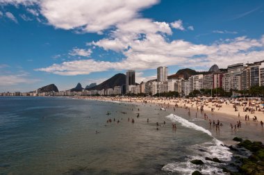 Copacabana Plajı'insanlar zevk almak