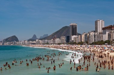 Copacabana Plajı'insanlar zevk almak