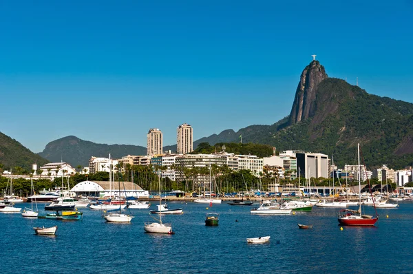 Turist båtar i Botafogo Bay — Stockfoto