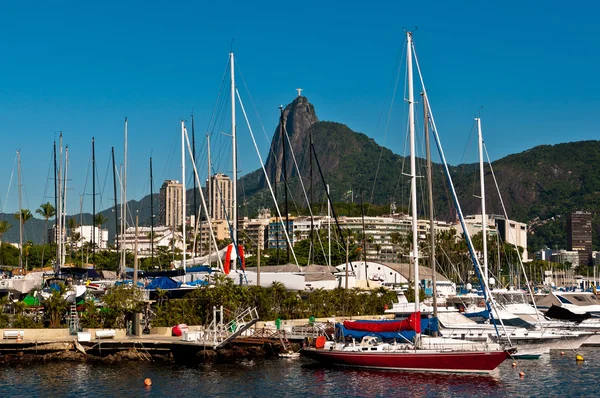 Barcos turísticos en Botafogo Bay — Foto de Stock