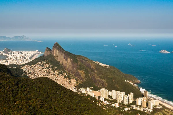 A légi felvétel a Favela da Rocinha — Stock Fotó