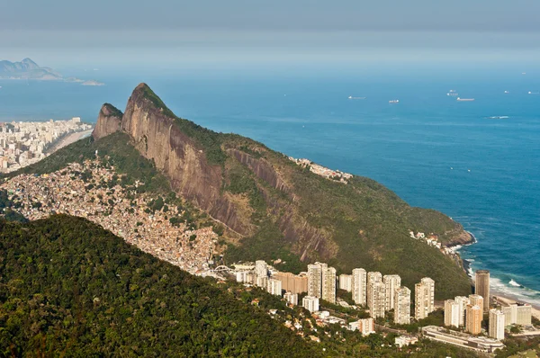 A légi felvétel a Favela da Rocinha — Stock Fotó