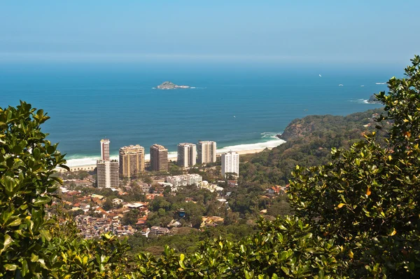 Uitzicht op Sao Conrado strand — Stockfoto