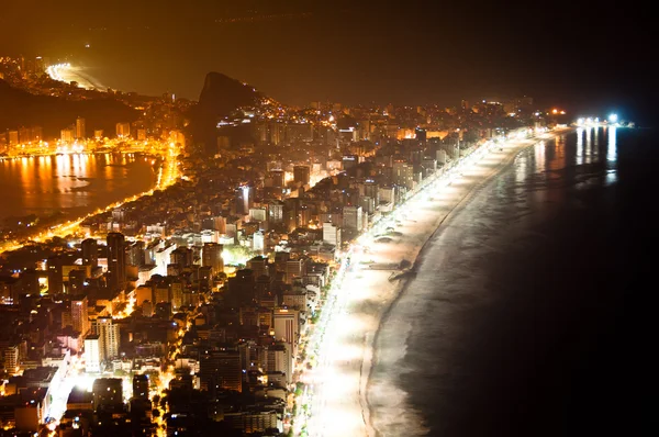 Rio de Janeiro Aerial View at night — Stock Photo, Image