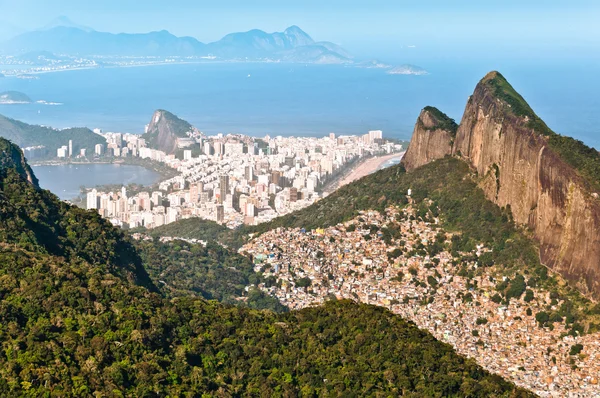 Vista aérea da Favela da Rocinha — Fotografia de Stock