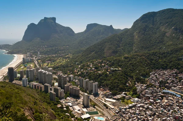 Veduta aerea di Favela da Rocinha — Foto Stock