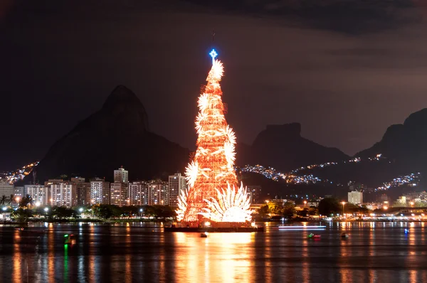 Árbol de Navidad en Río de Janeiro — Foto de Stock