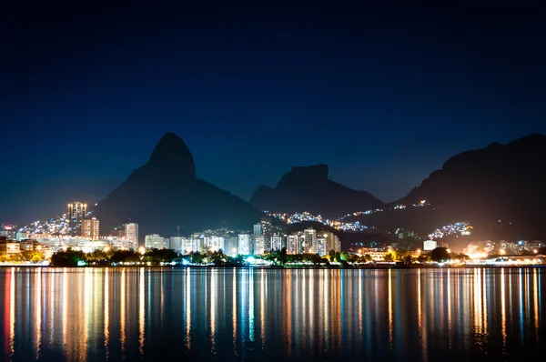 Vista noturna do Rio de Janeiro — Fotografia de Stock