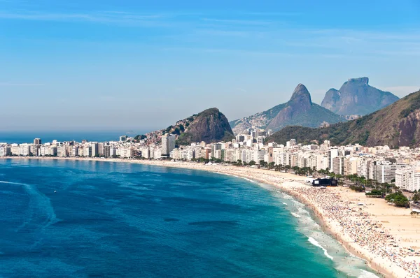 Copacabana Sahili 'nin havadan görünüşü — Stok fotoğraf