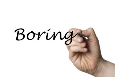 Bir el tarafından yazılı sıkıcı