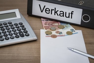 Bir cilt üzerinde yazılı Verkauf