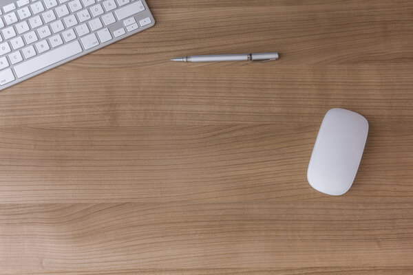 Desk with keyboard and Mouse