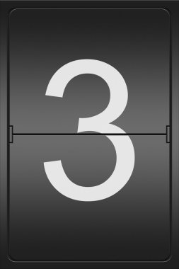mekanik leter göstergesindeki sayı 3 