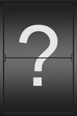 mekanik leter göstergesinin üzerine soru işareti 