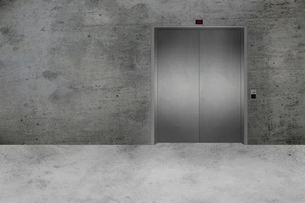 Concrete Wall and Elevator Door — Stock Photo, Image