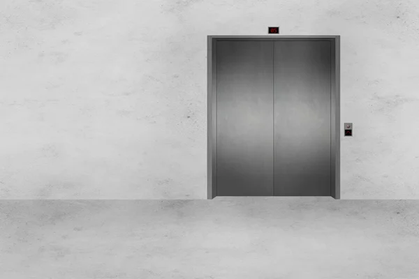 Concrete Wall and Elevator Door — Stock Photo, Image