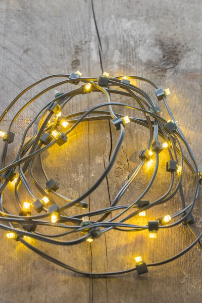 Elektrik Noel ağacı ışıkları — Stok fotoğraf