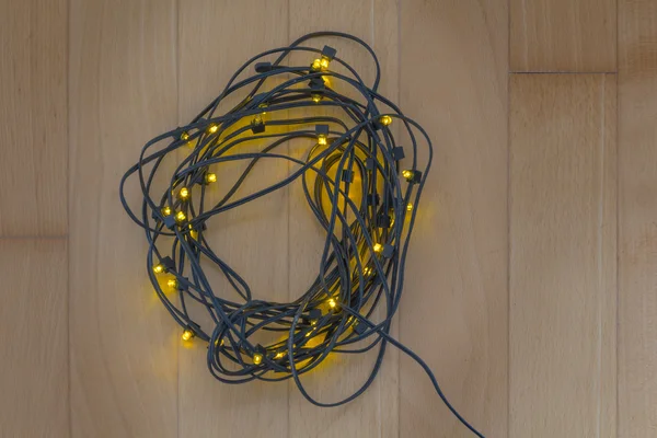 Lumières électriques arbre de Noël — Photo