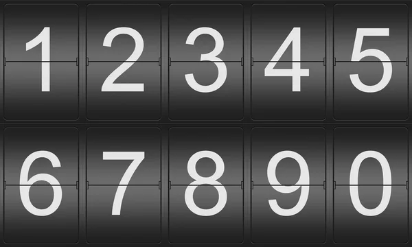 Collection of mechanical numbers — Stock Photo, Image