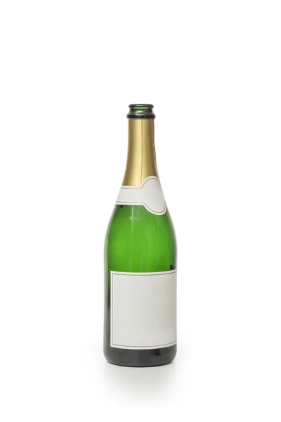 Bottle of Champagne on white — Stock Photo, Image