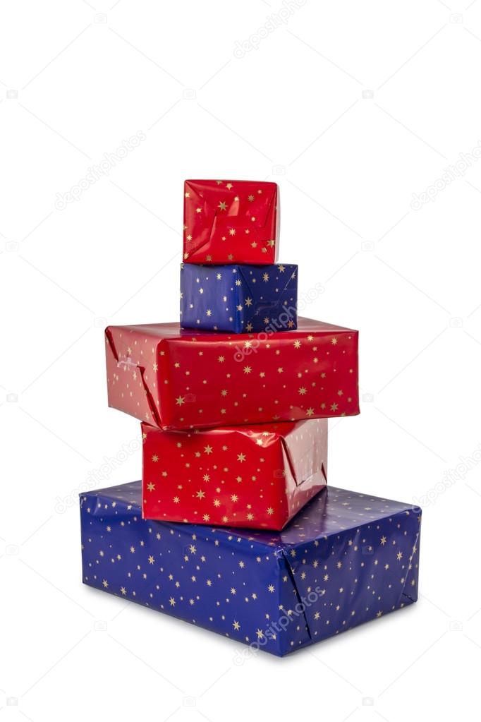 Stack of five Presents