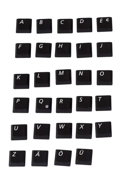 Chaves do caderno do alfabeto — Fotografia de Stock