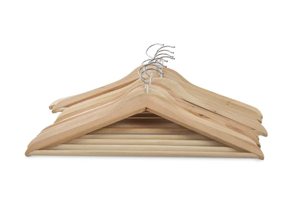 Houten kleerhangers — Stockfoto