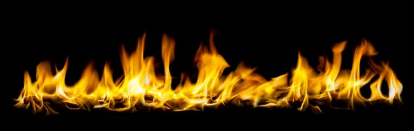 火の広角ビュー — ストック写真