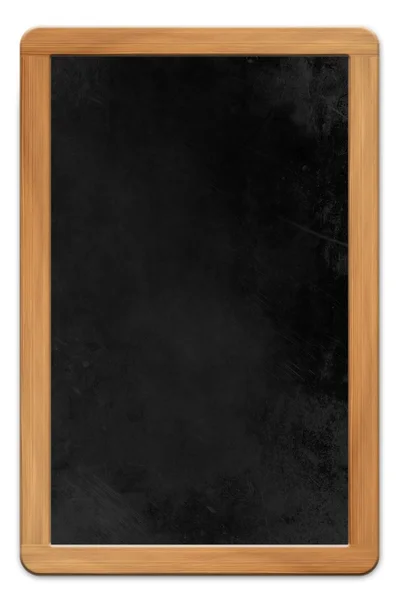 Quadro negro emoldurado em branco — Fotografia de Stock